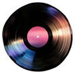 © Rawpixel.com - PNG Colorful vinyl record on black