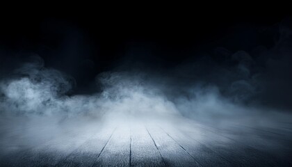 Wall Mural - floor covered in smoke or fog swirling upwards dramatic smoke or fog effect for spooky halloween background