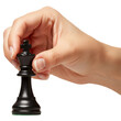 © AC's Inspired Images - Hand holding a chess piece, playing chess, isolated transparent png
