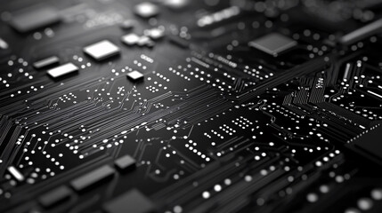 Abstract computer circuit board wallpaper background