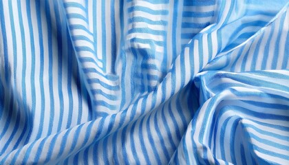 Wall Mural - blue and white striped fabric high resolution background