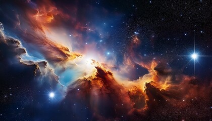 Wall Mural - beautiful nebula and deep space environment