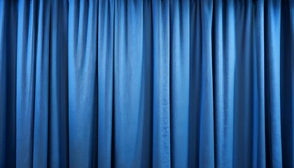 Poster - blue curtain use for background