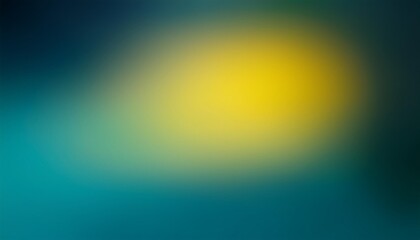 yellow spot on dark blue green background abstract blur gradient ai illustration