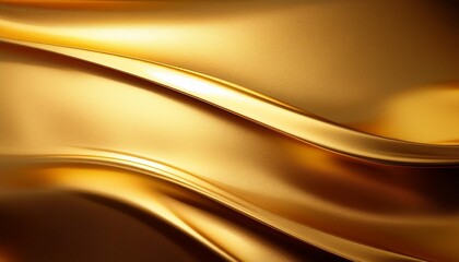 Wall Mural - golden shiny surface with a smooth gradient from light to dark giving a sense of luxury and premium quality