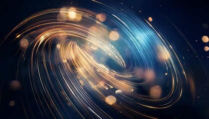 Poster - abstract swirling light and particles