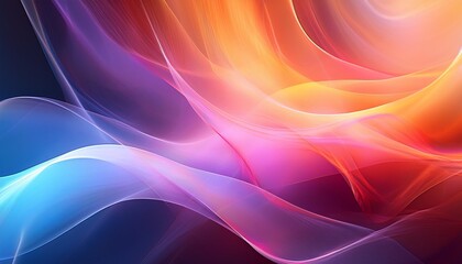 Wall Mural - a conceptual abstract background exploring the essence of existence portrayed through ethereal gradients and transcendent colors in format