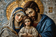 © Prasanth - The image of the Holy Family, Jesus, Mary and Joseph in the form of a mosaic