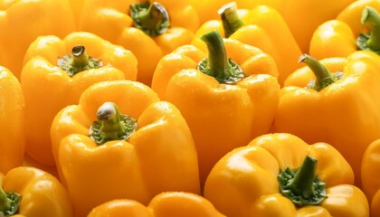 yellow peppers fresh organic pepper vegetable closeup background