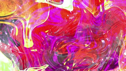 Poster - abstract background colorful flowing liquid