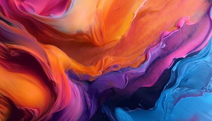 Wall Mural - wallpaper abstract paint background purple dark orange pink and blue creative background