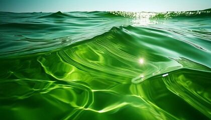 Wall Mural - green water ai generated