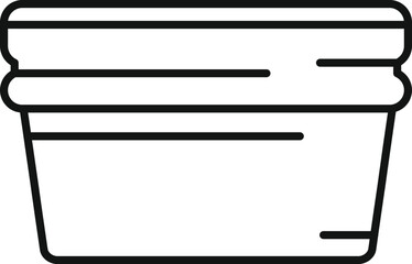 Poster - This simple lunch box icon represents the concept of packing and storing food