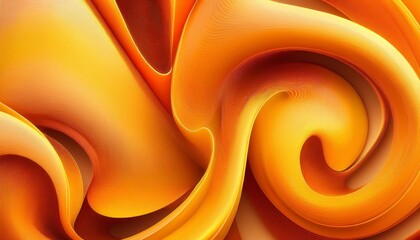 Wall Mural - abstract orange and yellow swirls