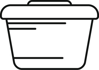 Poster - This simple lunchbox icon represents food storage or meal prep