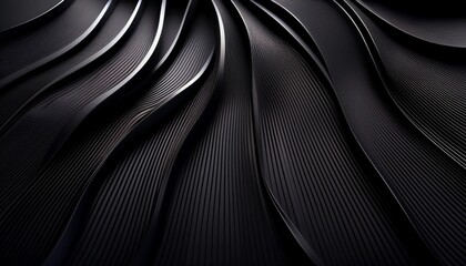 abstract illustration luxurious black line background