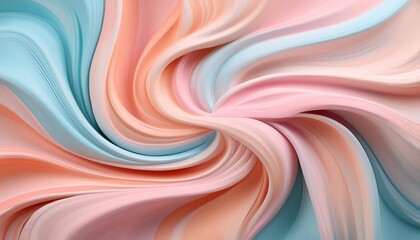 Wall Mural - abstract twirling pastell colors as background wallpaper