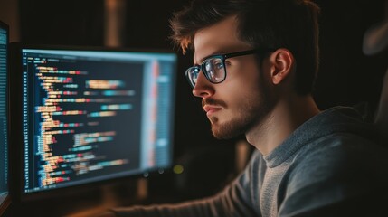 Tech Specialist Programming with Multiple Monitors