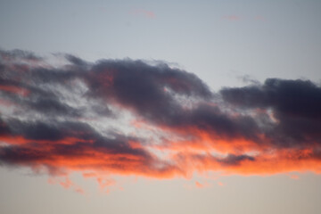 Clouds at sunset Colorado