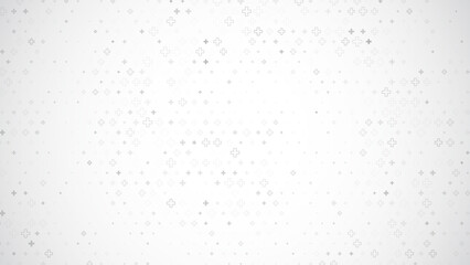 Aufkleber - Healthcare Medical Plus Pattern. White Mathematical Plus Symbols Pattern. Math Design Elements Background. Medical Tech Background. Vector Illustration.