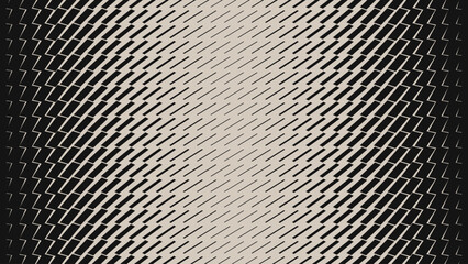 Leinwandbilder - Line Halftone Gradient Transition Effect Pattern. Vertical Straight Lines Background. Black and White Abstract Texture with Parallel Stripes Thick to Thin. Vector Illustration.