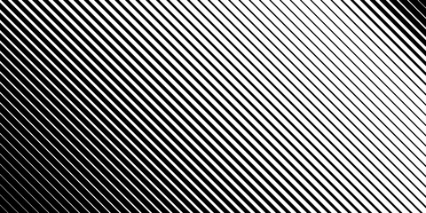 Poster - Line Halftone Gradation Abstract Pattern. Straight Lines Smooth Gradient Fade Texture Background. Black and White Parallel Stripes Thick to Thin Transition Effect. Vector Illustration.