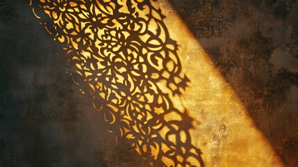 Wall Mural - Intricate Shadow Pattern on a Wall