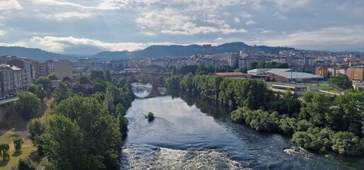 Wall Mural - Panorámica de la ciudad de Ourense, Galicia