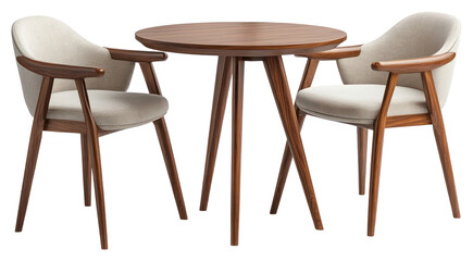 Poster - PNG Modern wooden dining set