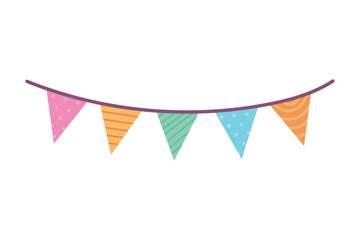 Sticker - birthday party garland hanging decoration