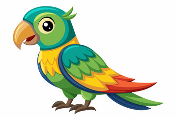 parrot vector art illustration