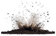 © Rawpixel.com - PNG Exploding soil with debris flying