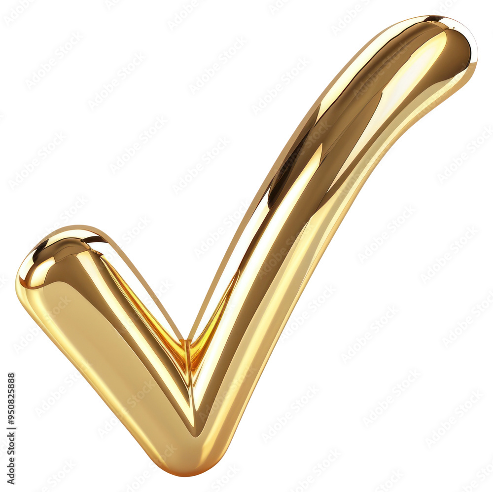 PNG Golden checkmark symbol illustration Stock Illustration | Adobe Stock