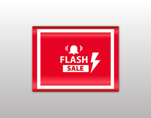 red flat sale business web banner for flash sale poster and banner