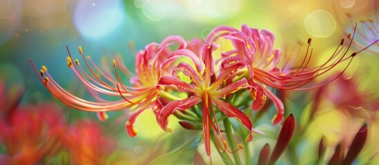 Sticker - Beautiful Colorful Flower Close Up In My Garden