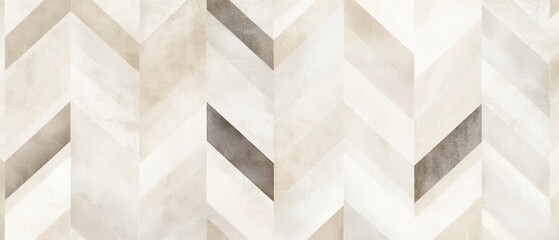 Wall Mural - A chevron patterned wall with a white background