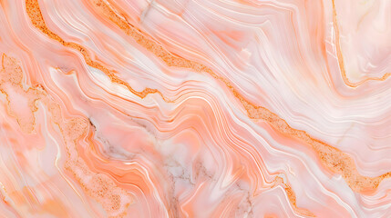 Wall Mural - Vibrant peach color marble background, striking and elegant