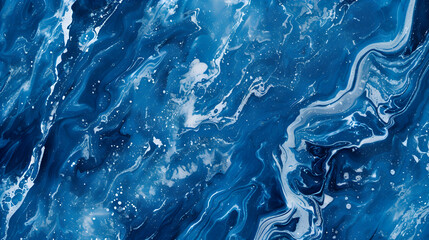 Wall Mural - Vibrant royal blue color marble background, deep and clean