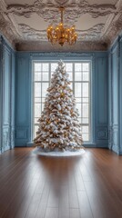 Wall Mural - Festive Christmas tree