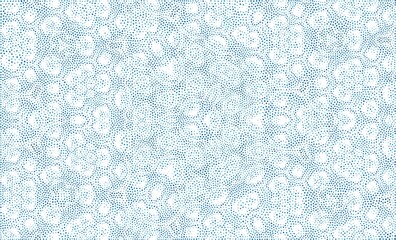 Wall Mural - A blue and white background with many small blue circles