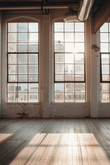 Canvas Print - A bright and airy space filled with many windows