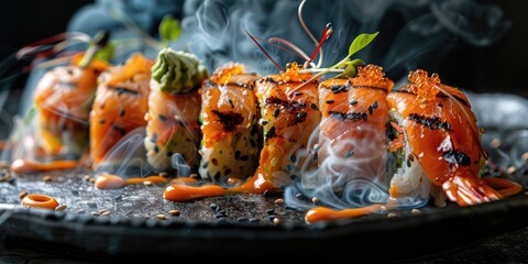 Poster - Grilled Cutlass Sushi on Plate