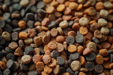 Canvas Print - Background of dry dog food