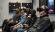 © osagvsa - Close-up of individuals engaged in a virtual reality experience, highlighting the role of VR in modern technology, immersive digital environments, and the future of interactive entertainment