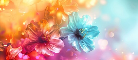 Canvas Print - Beautiful Flower Colors Elegant Background