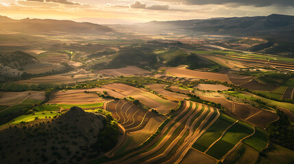 Wall Mural - areal landscape from Spain