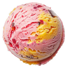 Poster - PNG Colorful creamy fruit ice cream