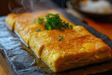 Sticker - Making tamagoyaki a Japanese rolled omelet