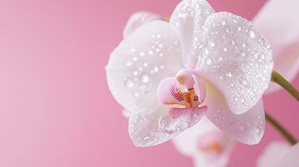 Wall Mural - Delicate white orchid