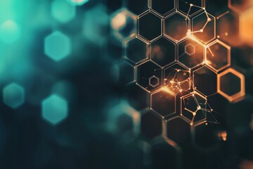 Abstract hexagon pattern